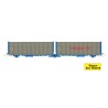 Set de 2 Wagons bâché double Lails Transfesa.MF-Train