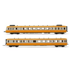 Autotrail RGP2 XBD 2710+XRAB 7710 ORANGE/GRIS BETON SNCF SOUND - jouef - HJ2388S