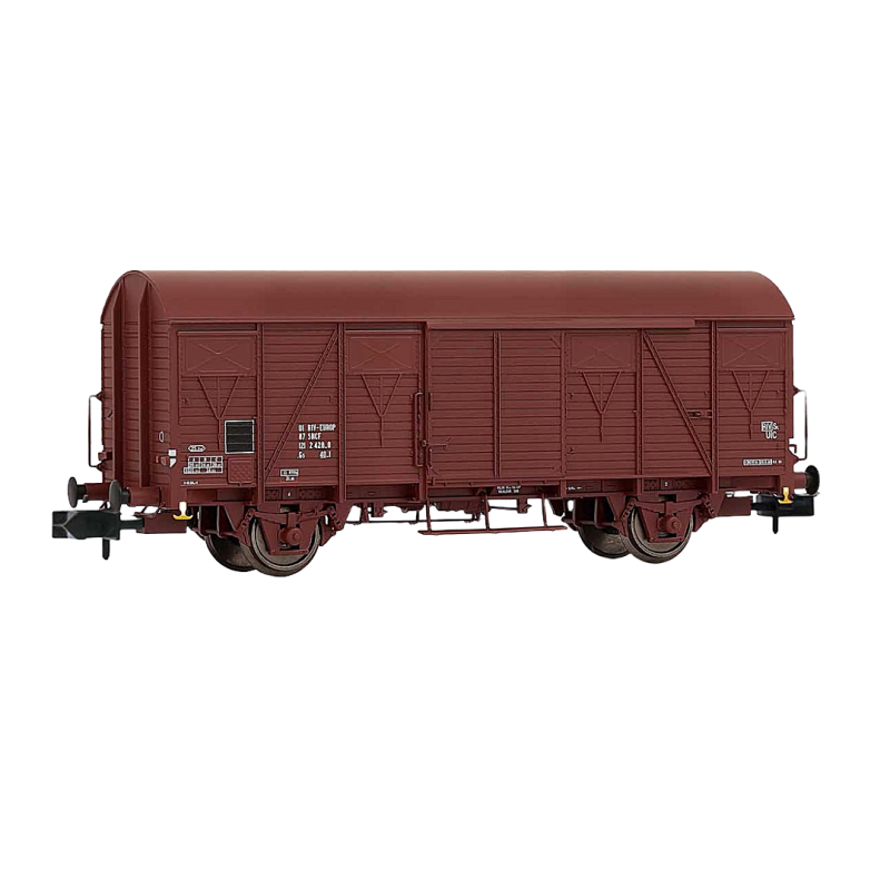 Set 2-unit pack 2-axle covered wagons type G4 Arnold - HN6515