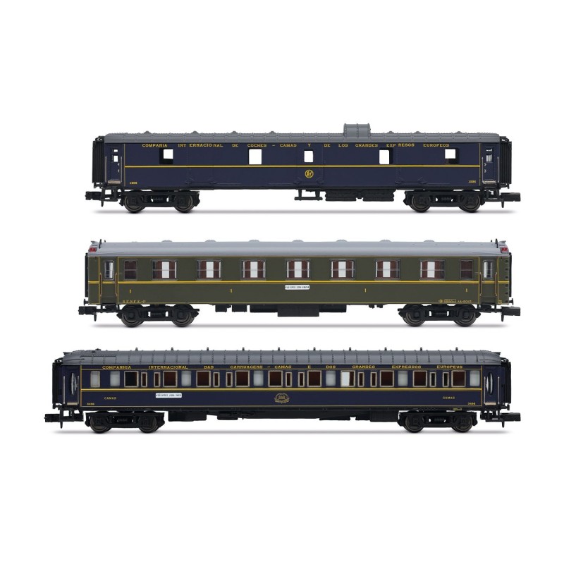 HN4486 CIWL, coffret de 3 voitures  Sud-Express , coffret 1/2,