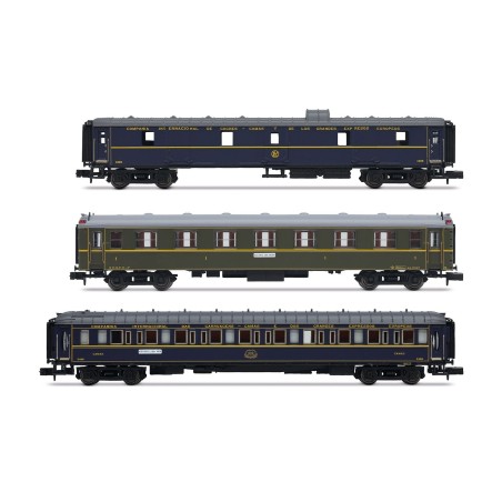 HN4486 CIWL, coffret de 3 voitures  Sud-Express , coffret 1/2,