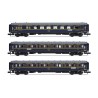 HN4487 CIWL, coffret de 3 voitures Sud-express coffret 2/2, composé de 1 x VPC Étoile du Nord + 2 x WL
