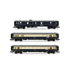 HN4490 CIWL, coffret de 3 unités Edelweiss Pullman Express, set 1/2 (DD3, VPC Flèche d’Or + VP Étoile du Nord), ép. II