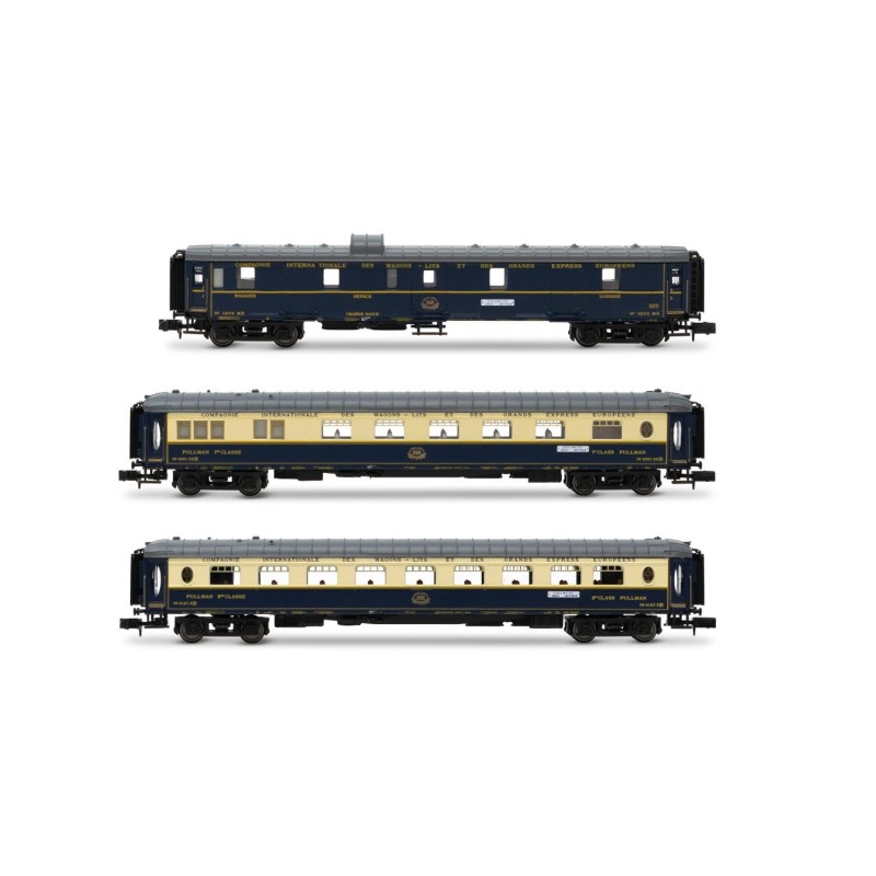 HN4491 CIWL, coffret de 3 unités « Edelweiss Pullman Express », set 2/2 (DD3, VPC Flèche d'Or + VP Étoile du Nord), ép. II