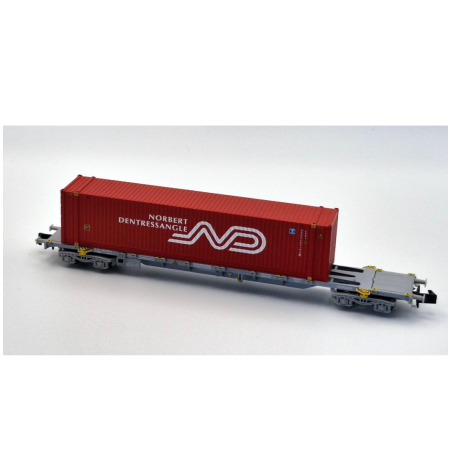Wagon porte-conteneur 45' Norbert Dentressangle ép VI Arnold - HNS6501