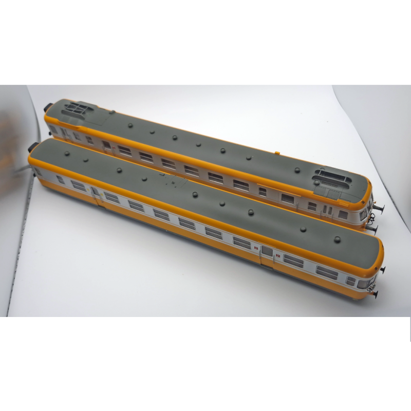 Autorail RGP2 Upgraded version. orange/metal gris livery -Jouef - HJ2387