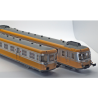 Autorail RGP2 Upgraded version. orange/metal gris livery -Jouef - HJ2387