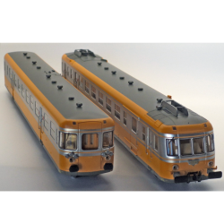 Autorail RGP2 Upgraded version. orange/metal grey  sound - Jouef - HJ2387S