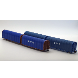 Set EVS 2 wagons Lailsp N33069/N33070 marques MF-Train
